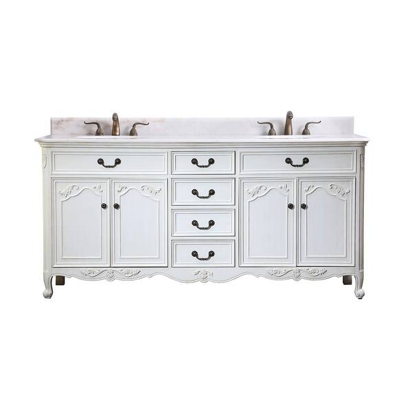 72" Double Bathroom Vanity Sink - On Sale - Bed Bath & Beyond - 34200152